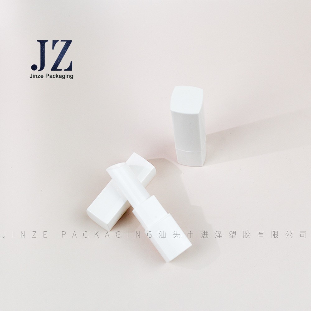 厂家定制 方形带中圈唇膏管口红管 斜口11.1mm 塑料空管包材图4
