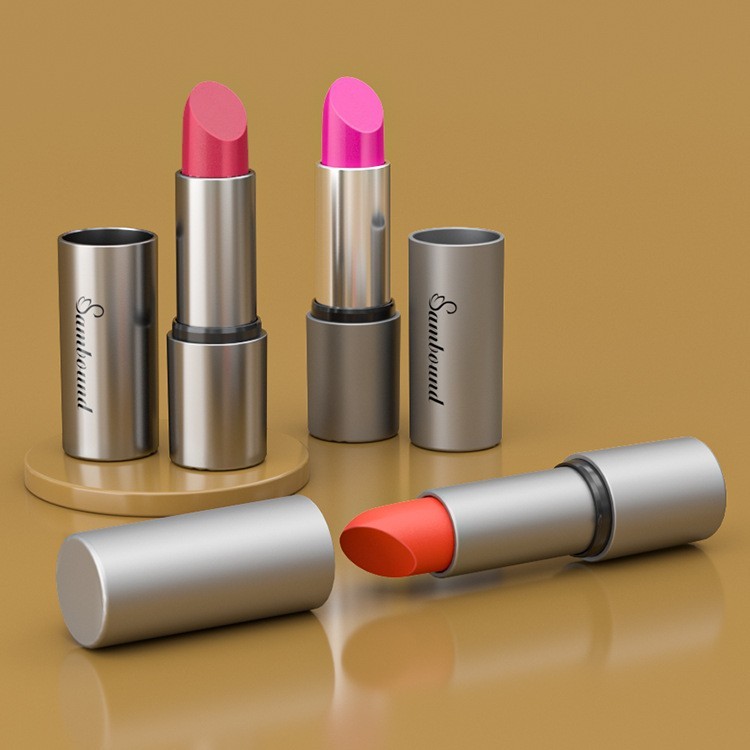 金属口红唇彩空管包材圆形锌合金润唇膏管子3ML可旋转口红管图5