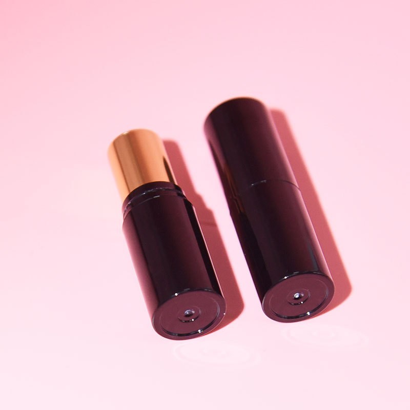 定制迷你口红管1.9Ml小样空管黑色圆形高颜值唇膏管包材图3