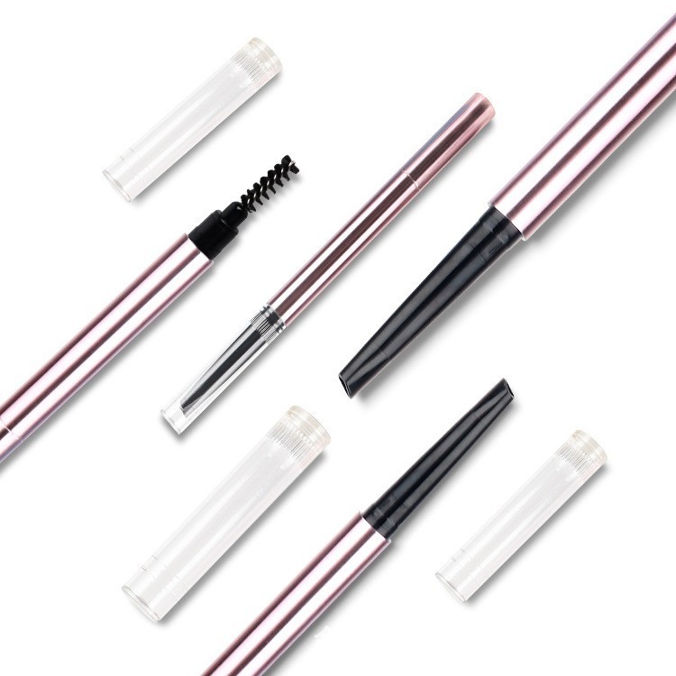 自动旋转双头眉笔包装 带眉刷四方头眉笔管 化妆品彩妆包材图2