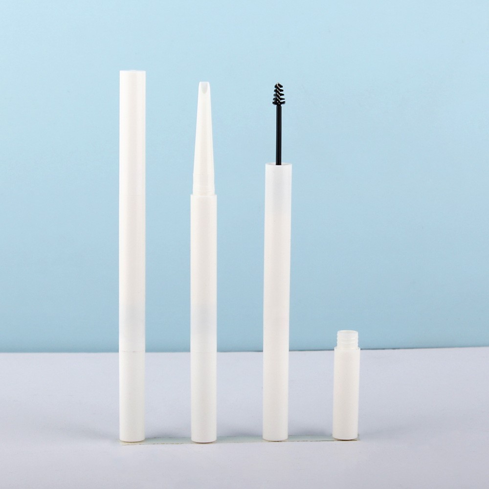 双头眉笔+染眉膏二合一包材斜口眉笔管卧蚕笔眼线胶笔管包材