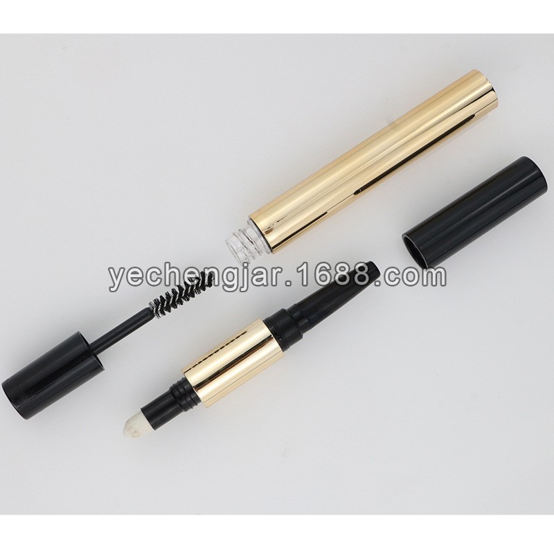 东南亚电商热卖三合一眉笔包材2.5g铝塑壳三头气垫眉粉眉膏带刷子图3