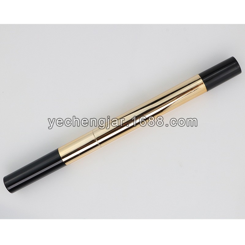 东南亚电商热卖三合一眉笔包材2.5g铝塑壳三头气垫眉粉眉膏带刷子图2