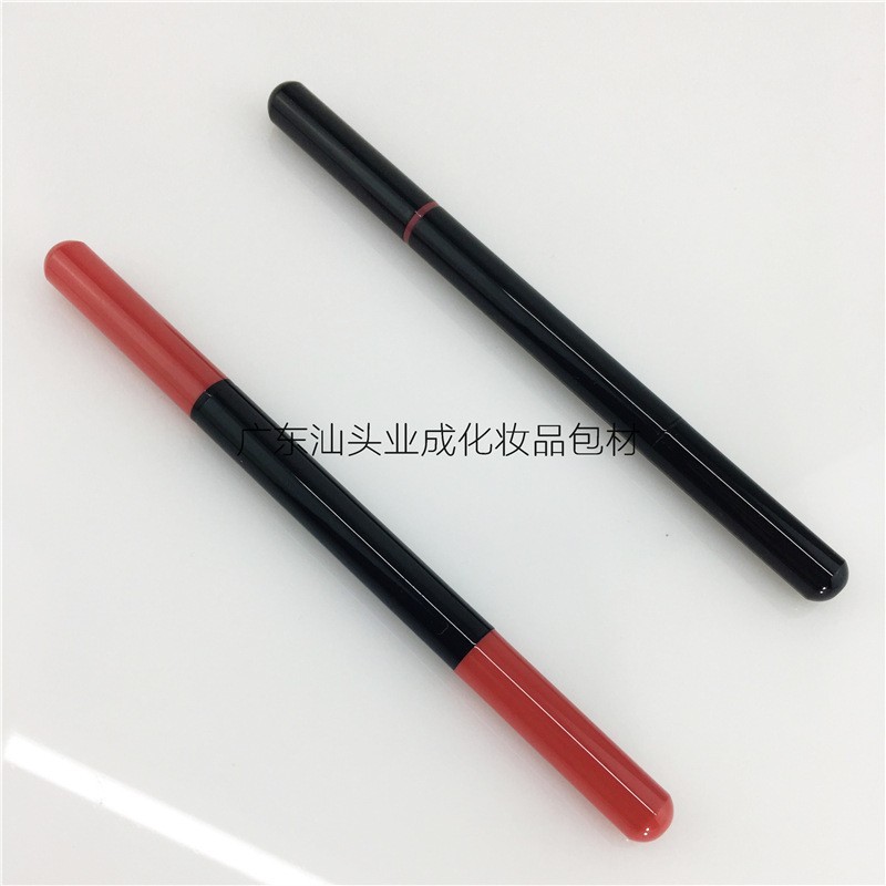跨境电商热卖彩妆眉笔包材管壳子内芯3mm圆形双头带眉刷厂家