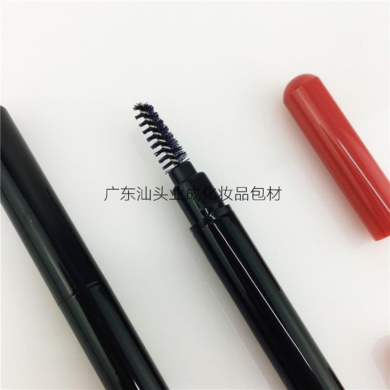 跨境电商热卖彩妆眉笔包材管壳子内芯3mm圆形双头带眉刷厂家图3