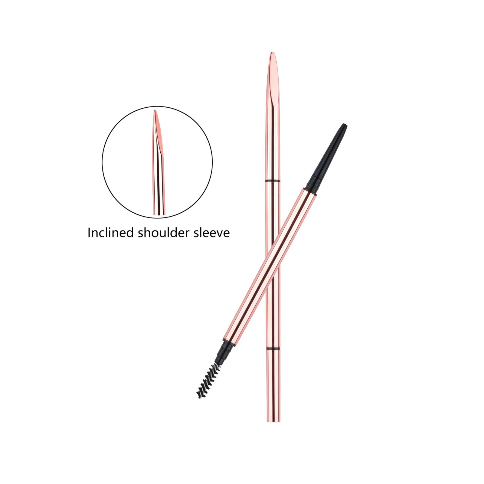 玛丽黛佳同款斜尖套1.5mm精细网红眉笔彩妆塑料包材笔壳图3