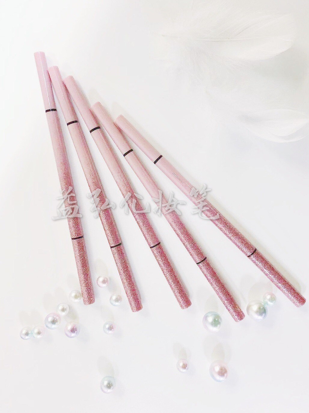 渐变星空BuLingBuLing闪精雕精细眉笔彩妆包材塑料笔壳图2