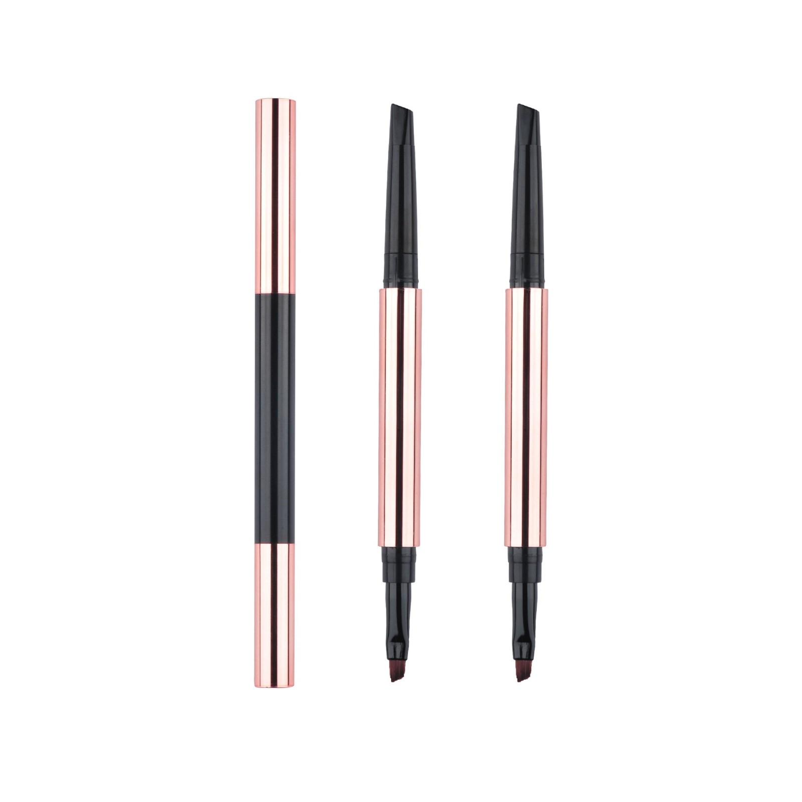 双头三角眉笔带眉刷 笔头可换 超优惠塑料笔壳包材图2