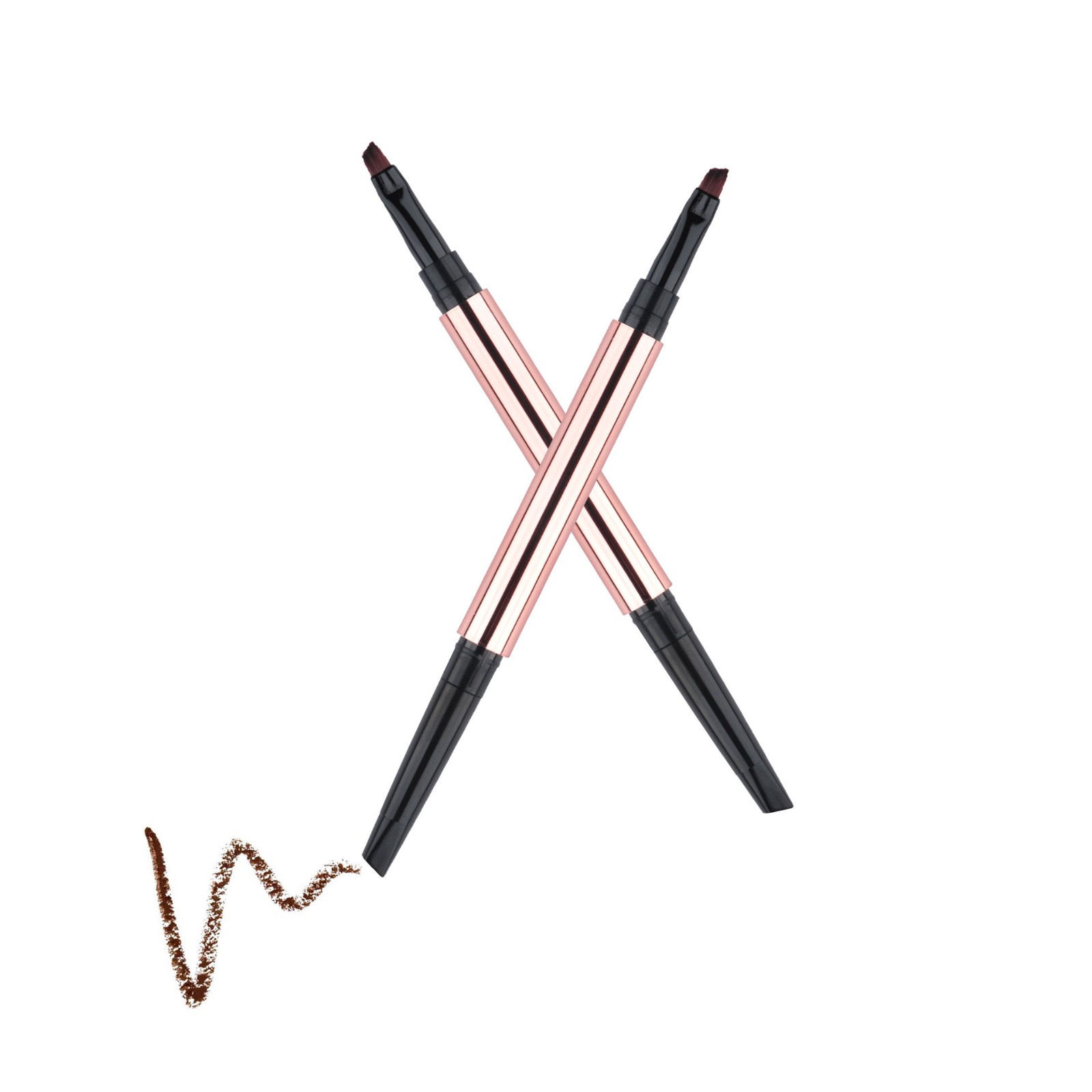 双头三角眉笔带眉刷 笔头可换 超优惠塑料笔壳包材图5