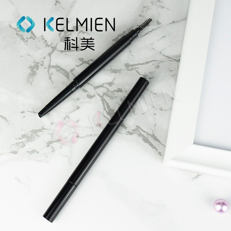 定制加工 黑色细长双头旋转二合一眉笔空管 美妆包材贴牌代工图5
