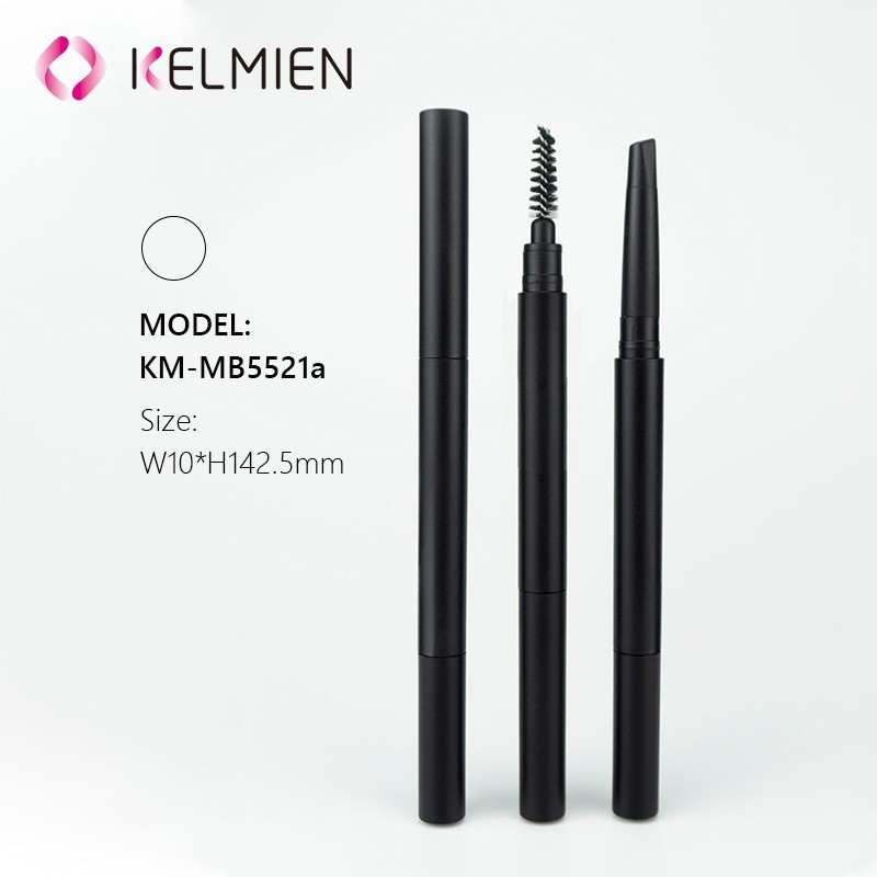 定制加工 黑色细长双头旋转二合一眉笔空管 美妆包材贴牌代工图2