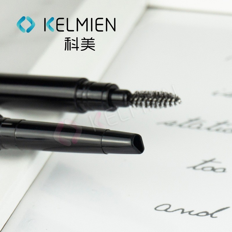 定制加工 黑色细长双头旋转二合一眉笔空管 美妆包材贴牌代工图4