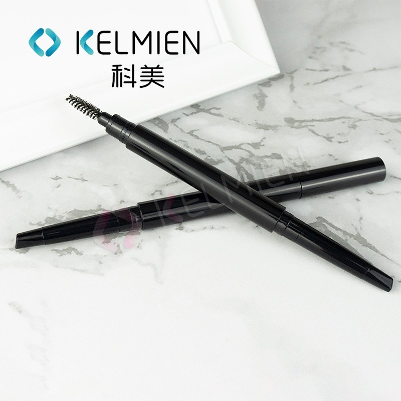 定制加工 黑色细长双头旋转二合一眉笔空管 美妆包材贴牌代工图3
