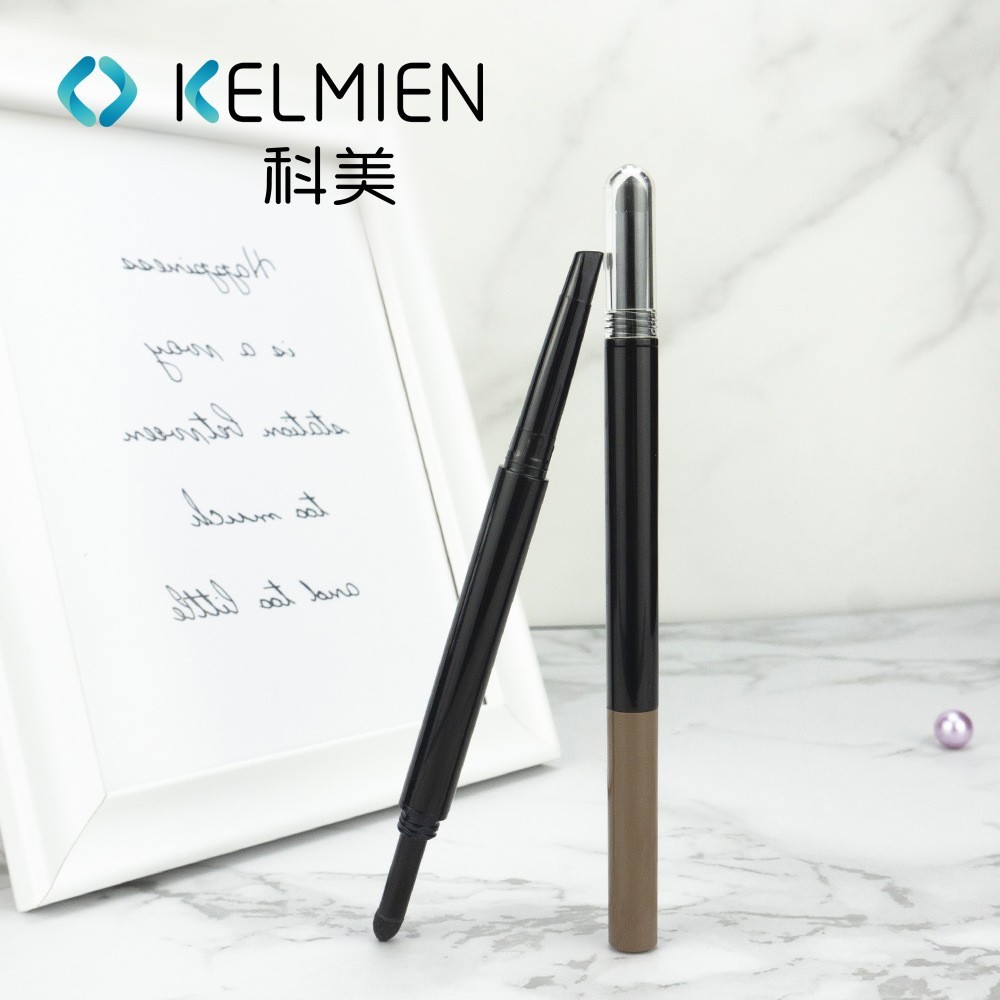 双头撞色旋转眉笔管包材带眉刷 彩妆包材源头工厂