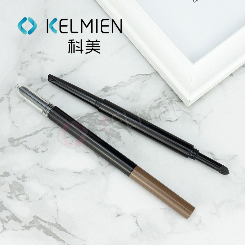 双头撞色旋转眉笔管包材带眉刷 彩妆包材源头工厂图4