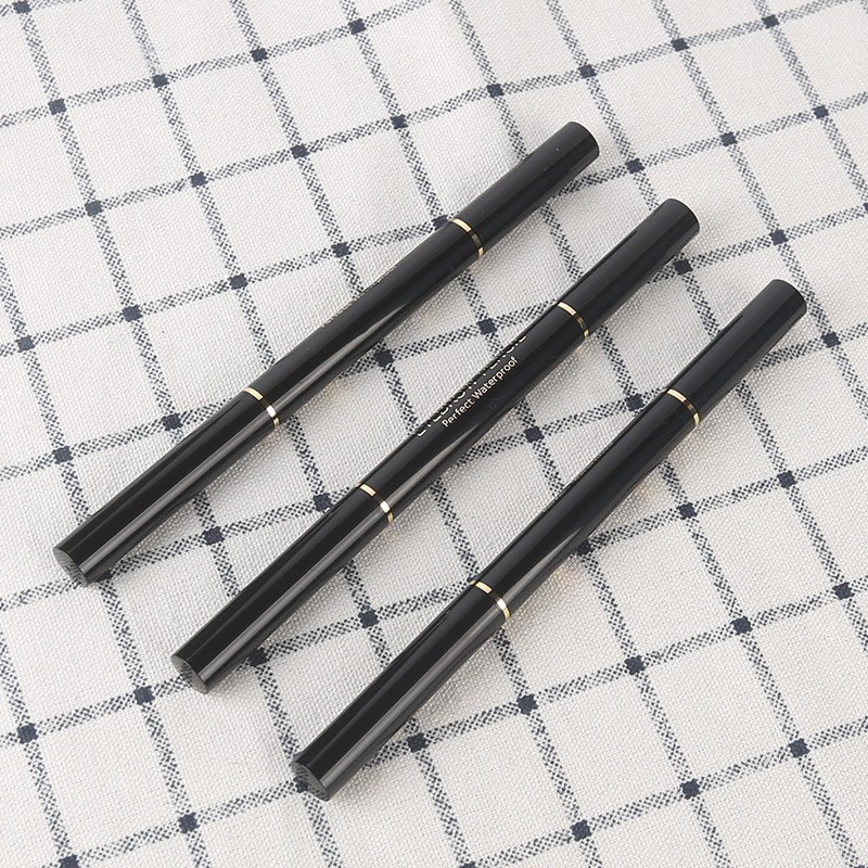 化妆品包材厂家OEM双头旋转眉笔空管 带眉刷两用眉笔包装图4