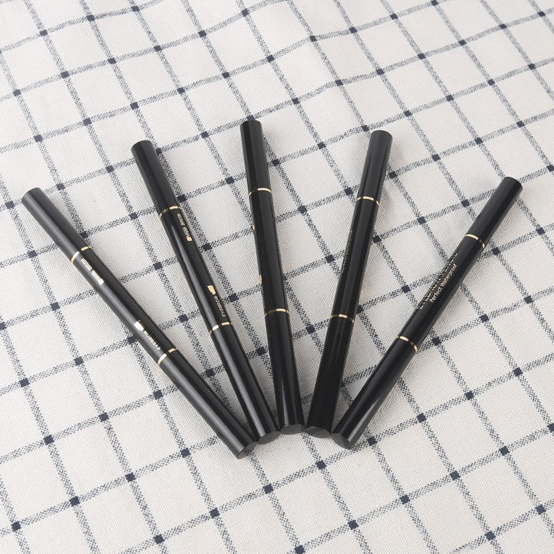 化妆品包材厂家OEM双头旋转眉笔空管 带眉刷两用眉笔包装图5