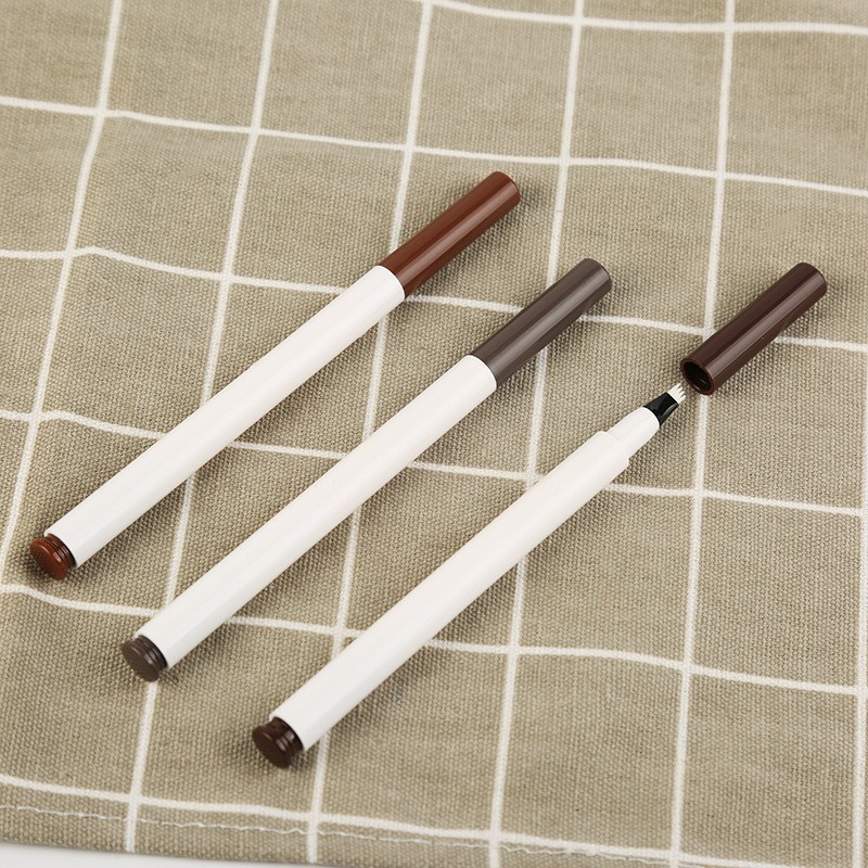 四头分叉液体眉笔空管 四爪液体水性眉笔空杆 雕刻纹眉液体眉笔图3