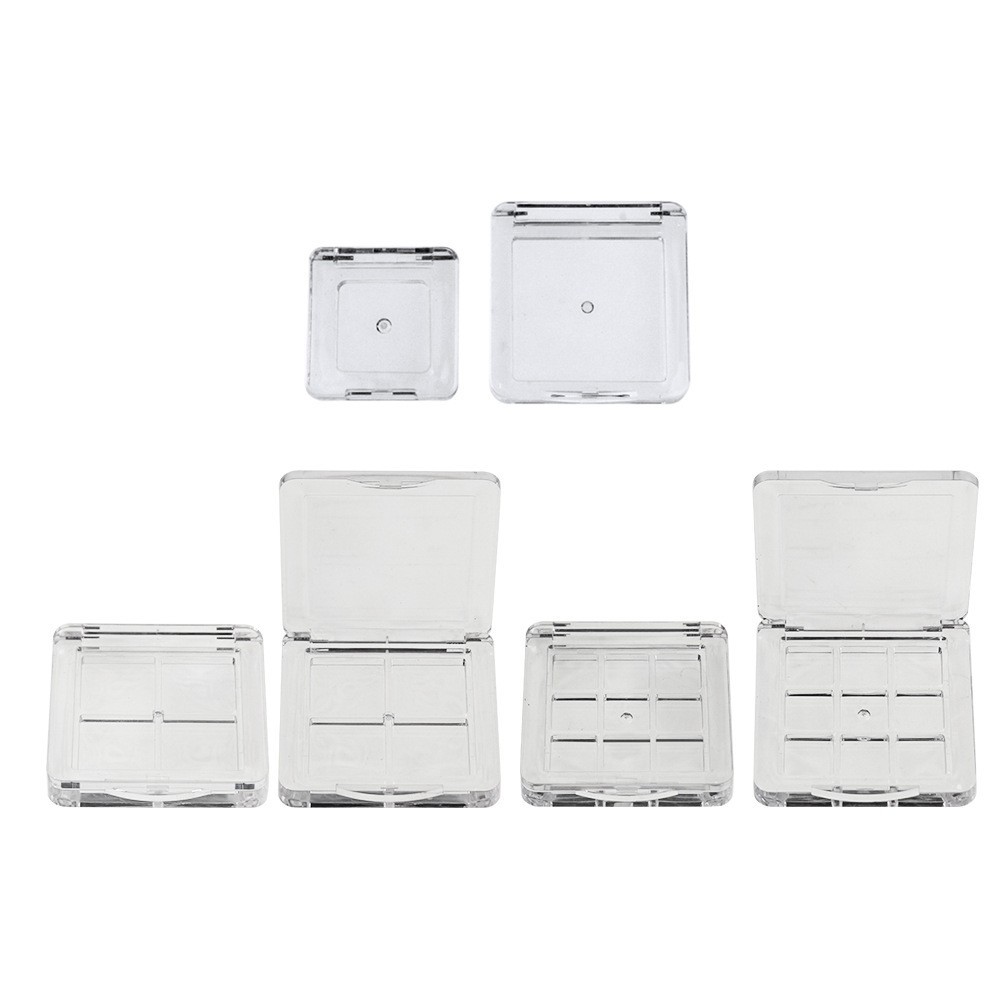 厂家定制 方形 卡扣 单色 眼影盘 腮红盘 塑料 空盒 包材图2