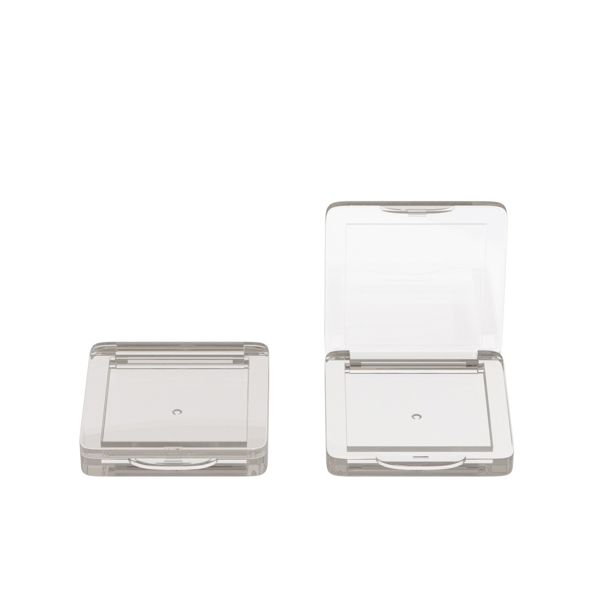 厂家定制 方形 卡扣 单色 眼影盘 腮红盘 塑料 空盒 包材图3