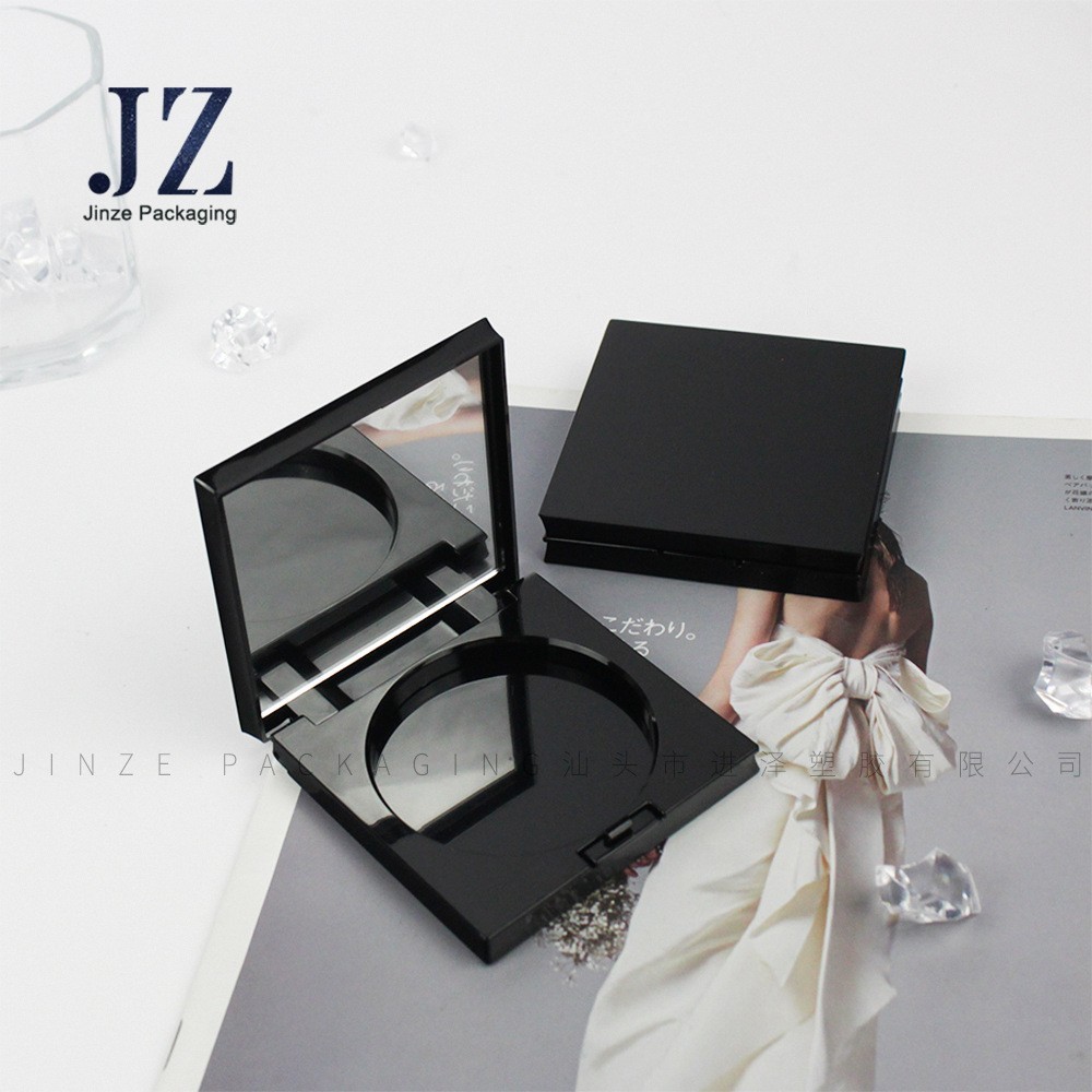 厂家定制 方形带镜 单格带刷位/双格/单格 眼影盒粉饼盒 塑料包材图4