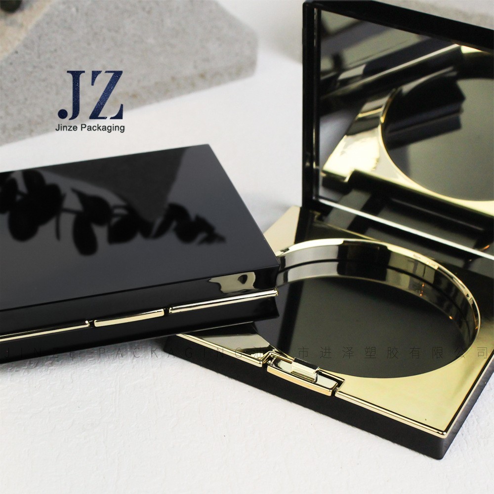 厂家定制 方形带镜 单格带刷位/双格/单格 眼影盒粉饼盒 塑料包材图2