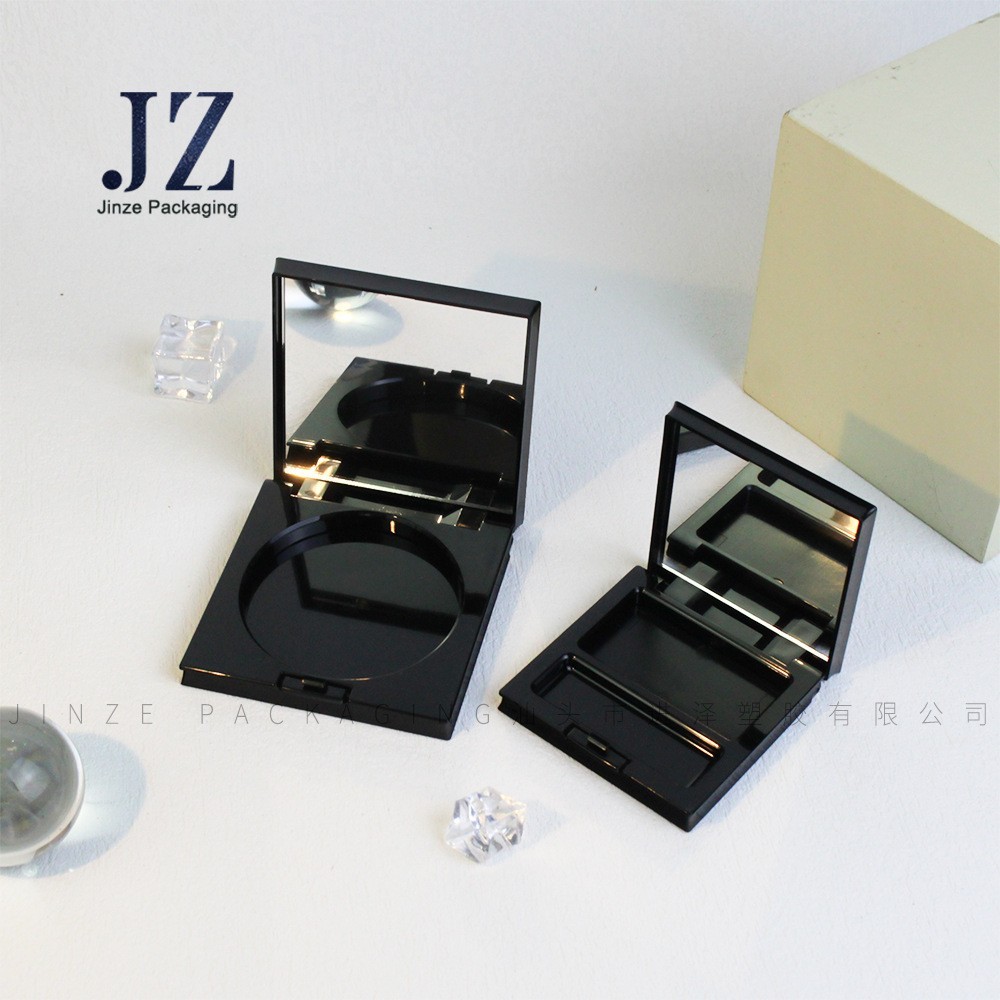 厂家定制 方形带镜 单格带刷位/双格/单格 眼影盒粉饼盒 塑料包材图5