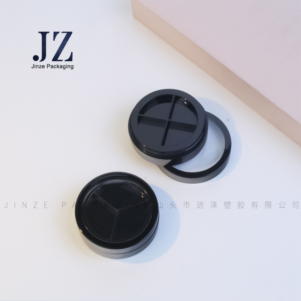 厂家定制 圆形 带天窗 单色/三色/四色 眼影盘 迷你腮红盘 包材图4