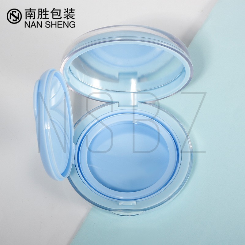 圆形15g气垫盒空盒全套亚克力粉饼盒高级感彩妆包材眼影盒卡扣盒图2