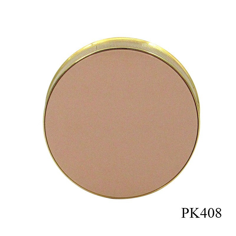 跨境圆形金色粉饼盒 双层化妆品定妆粉饼空盒彩妆包材图5