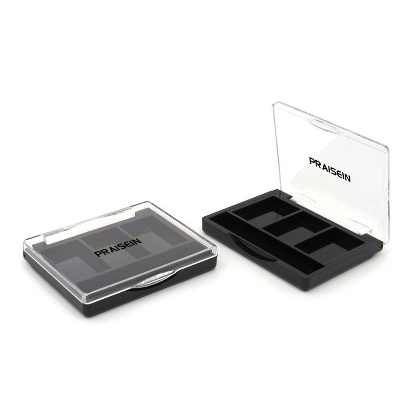 厂家新款化妆品眼影盒 2色3色塑料眉粉盒带刷格 遮瑕空盒子图4