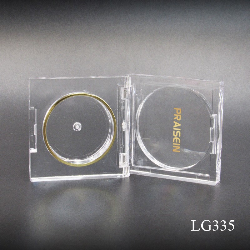 方形单色眼影盒卡扣式透明眼影空盒塑料包材图3