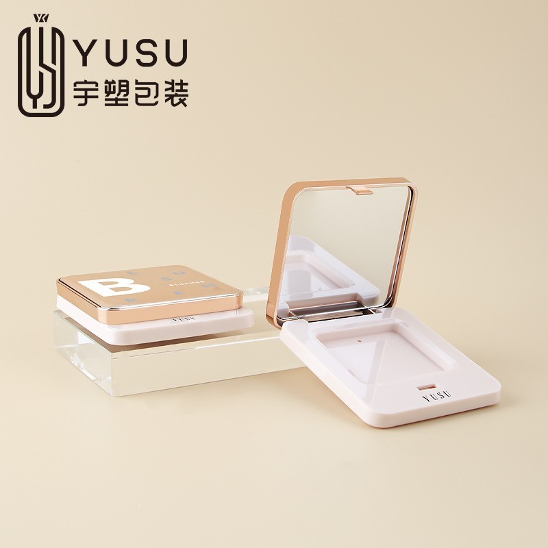 新款高档定制腮红空盒方型单格高光盒粉饼盒网红腮红盒化妆品包材图2