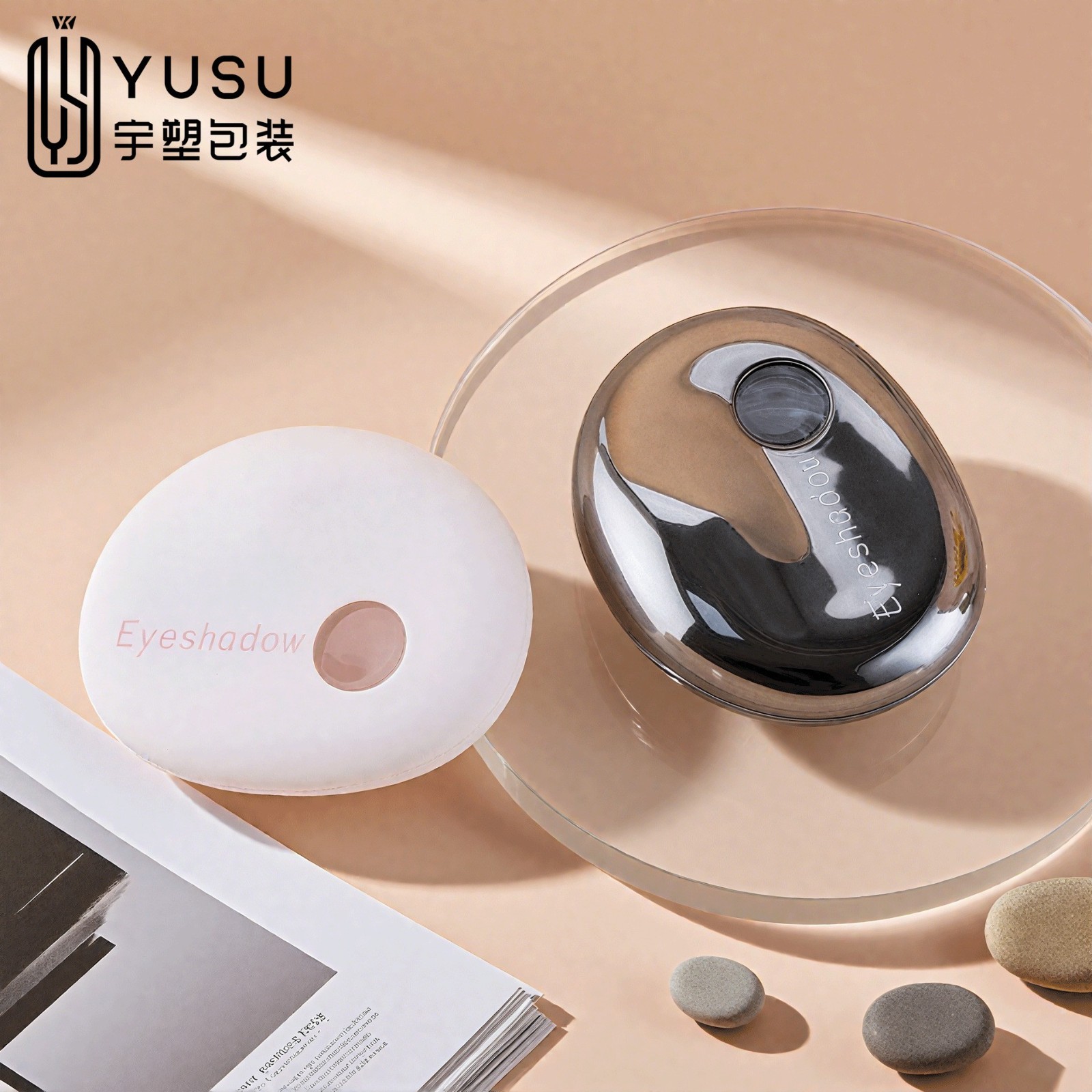 单色多用膏腮红盘唇泥眼影口红唇泥包材自然提亮高光修容化妆品盒