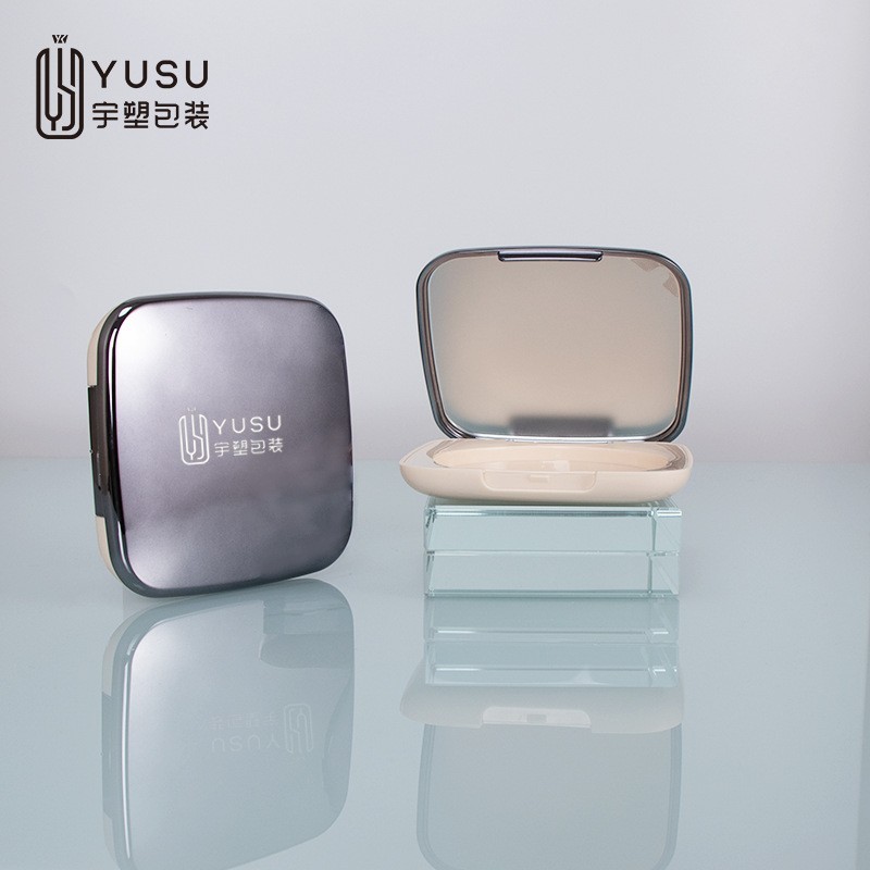 网红款大容量粉饼盒18g翻盖卡扣式带镜子定妆多用粉饼盒子包材图3