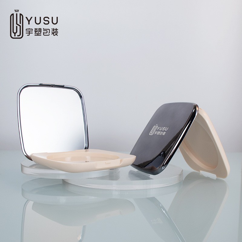 网红款大容量粉饼盒18g翻盖卡扣式带镜子定妆多用粉饼盒子包材图4