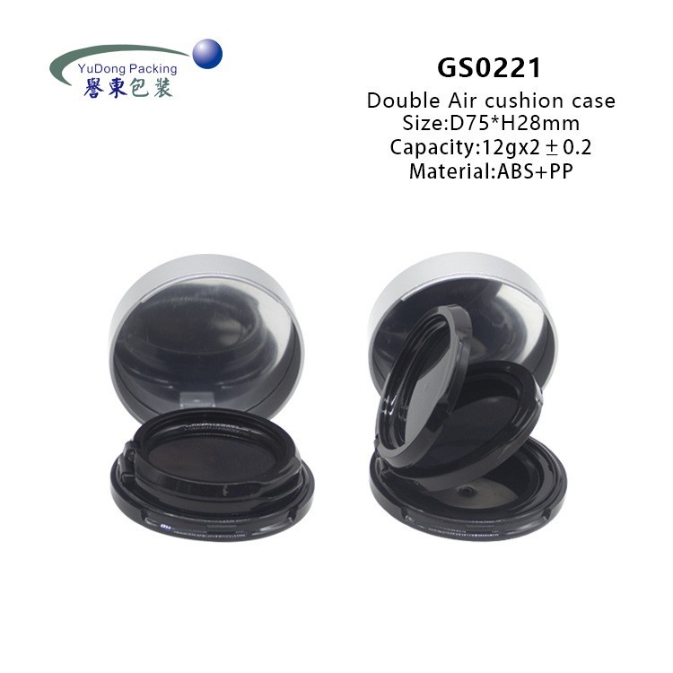 简约圆形双层气垫彩妆包材 定制标签图5