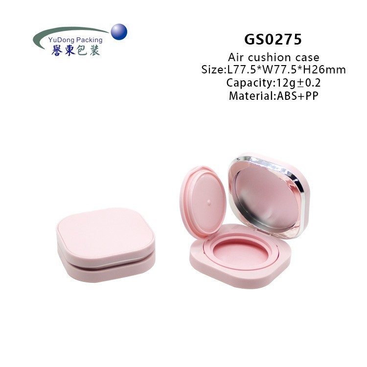 12克方形气垫盒彩妆包材 定制标签