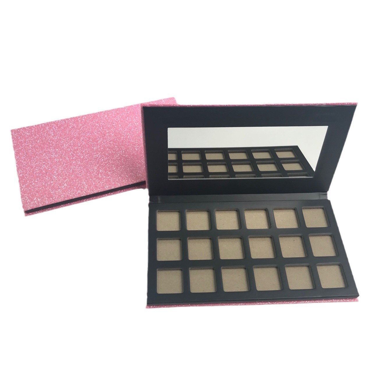 眼影包材化妆品包装盒子金葱18色化妆品眼影盒DIY磁铁彩妆盒图3