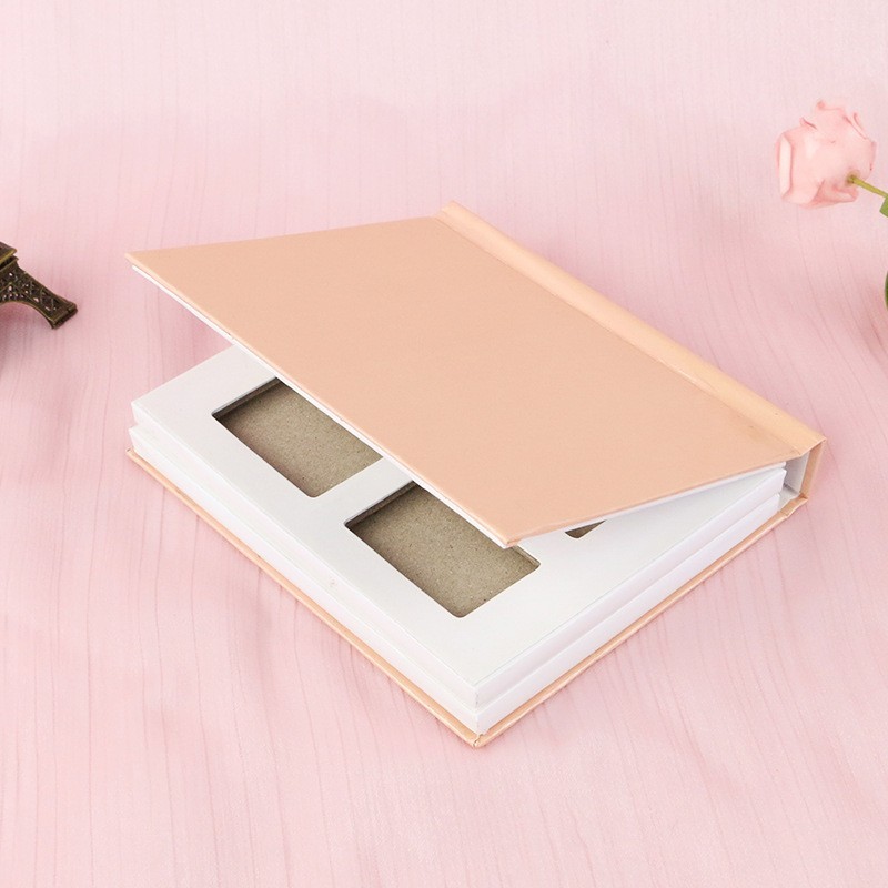 双层折叠调色眼影盘 腮红遮瑕膏化妆品盒彩妆包材 多色眼影空盒子图4