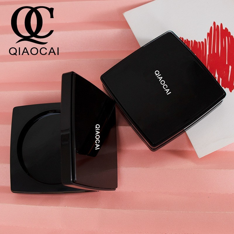 磁吸粉饼盒爆款外方内圆带顶片经典加重粉饼腮红定妆高光彩妆包材