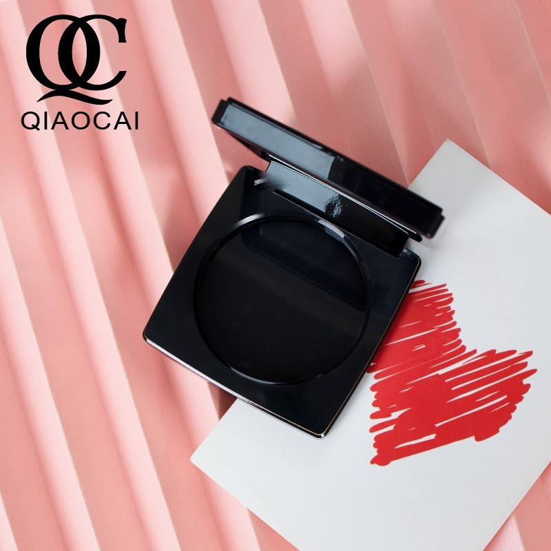 磁吸粉饼盒爆款外方内圆带顶片经典加重粉饼腮红定妆高光彩妆包材图2