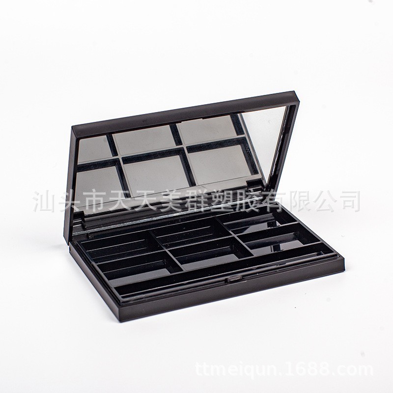 方眼影盒自制高光修容腮红口红分装盘汕头彩妆注塑喷镀3D打印加工图3