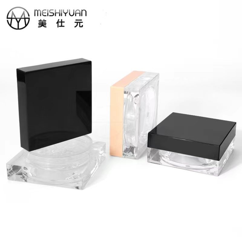 方形散粉盒包材 高档10g蜜粉盒塑料网格散粉分装盒卡位散粉盒图3