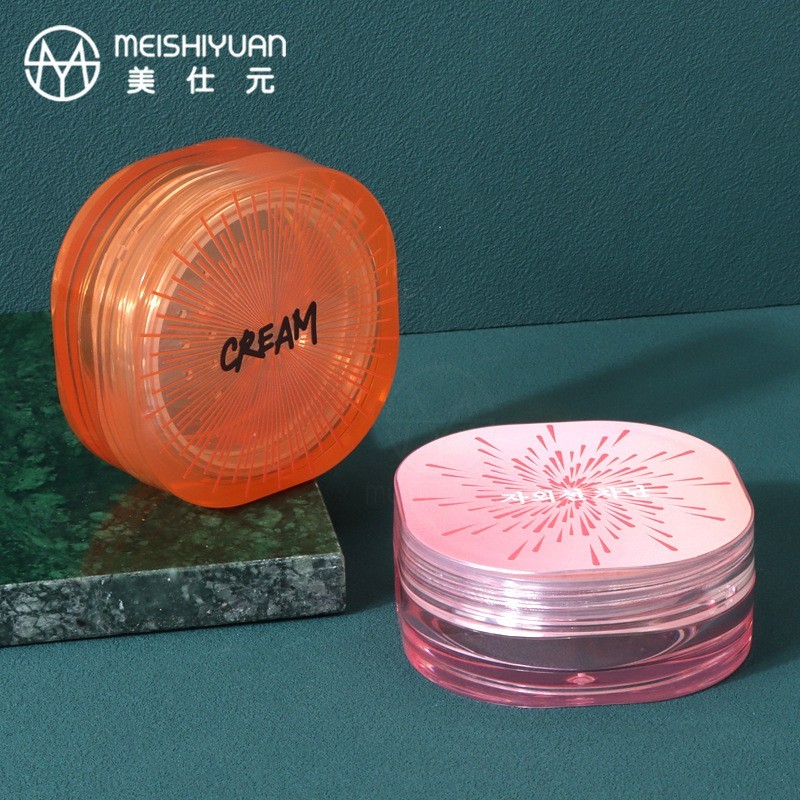 新款方形圆角厚壁10g散粉盒 蜜粉分装盒便捷弹力网塑料半透明包材图3