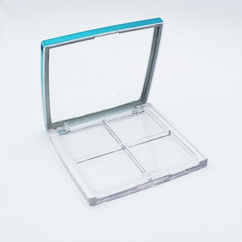 厂家定制 方形四色眼影盘高光修容盘包材图3