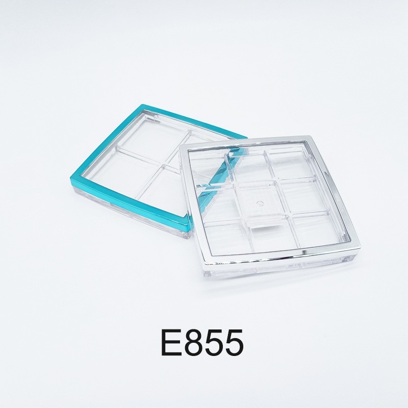 厂家定制 方形四色眼影盘高光修容盘包材图4