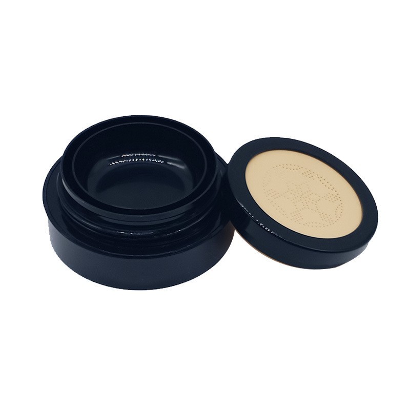 厂家定制2022新品喷镀渐变色圆形粉盒包材定制空盒粉饼盒图2