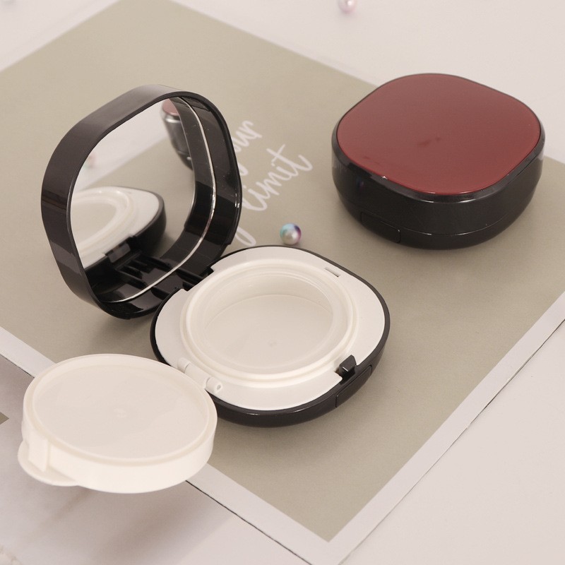 厂家定制高档化妆品包材 四方气垫BB霜 空盒子带镜片包材塑料