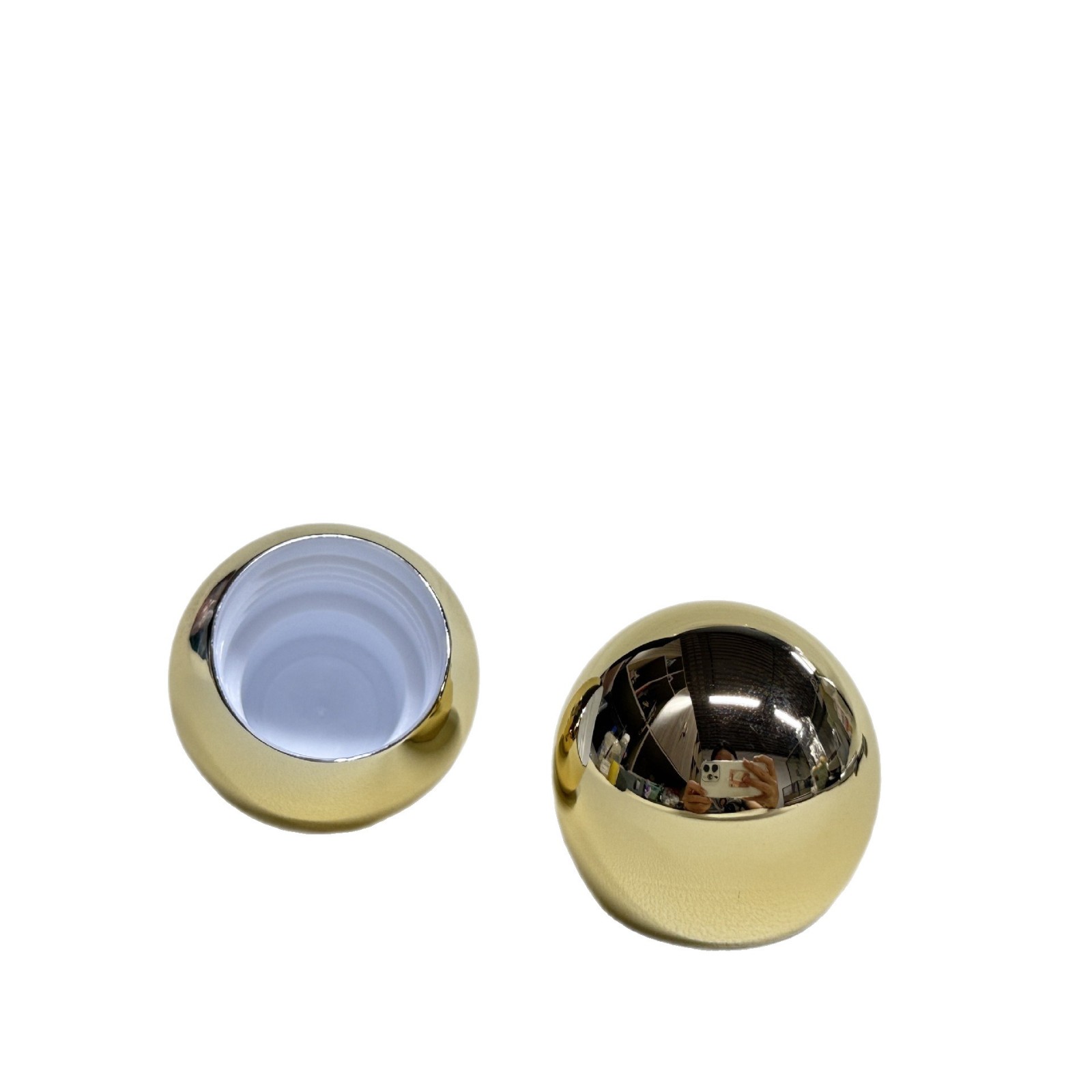 24牙球盖 玻珠盖 镀金玻珠球盖日化洗护盖子图2